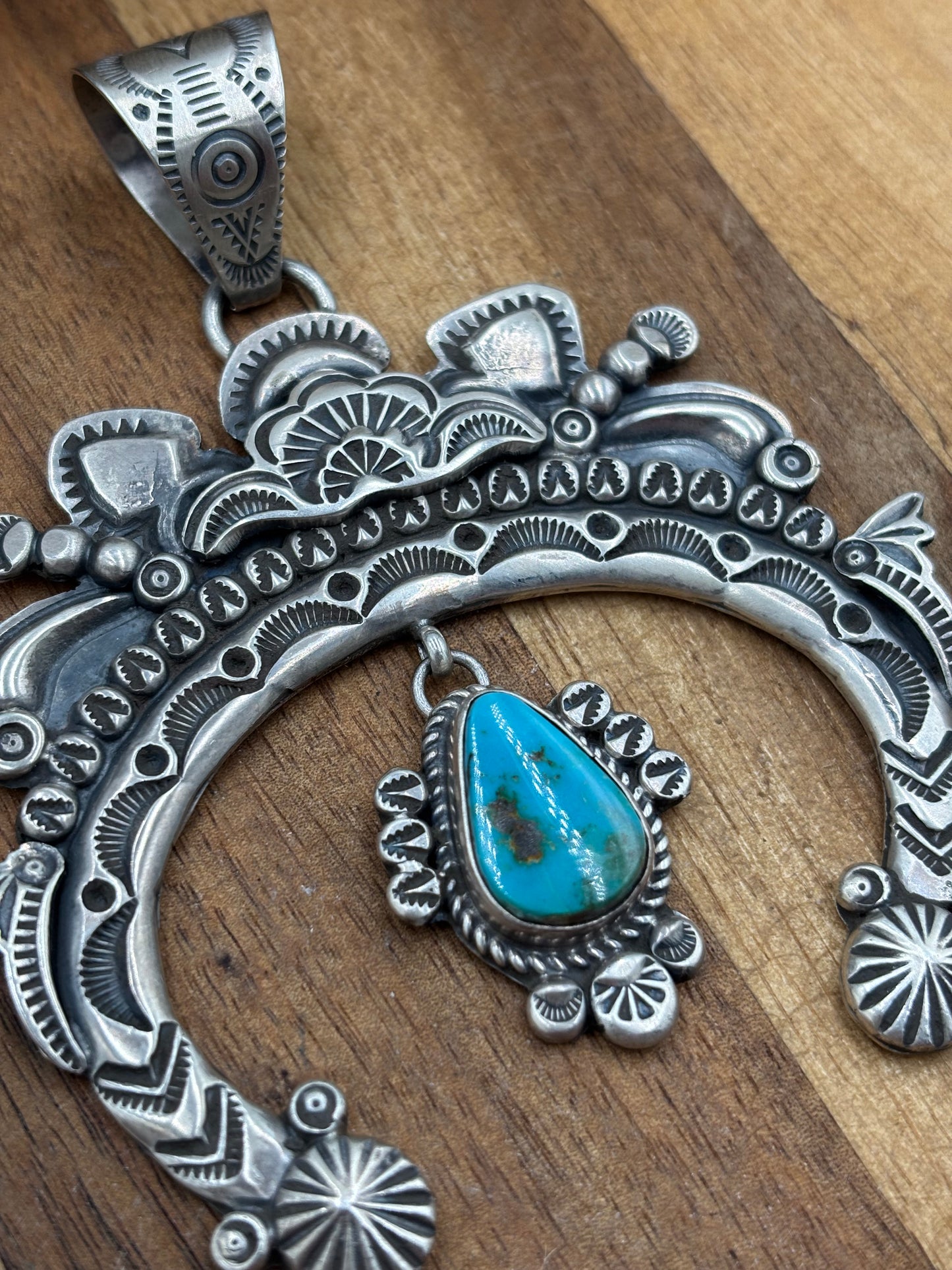 Turquoise Naja Pendant Handmade