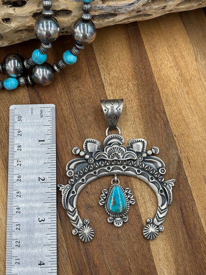 Turquoise Naja Pendant Handmade