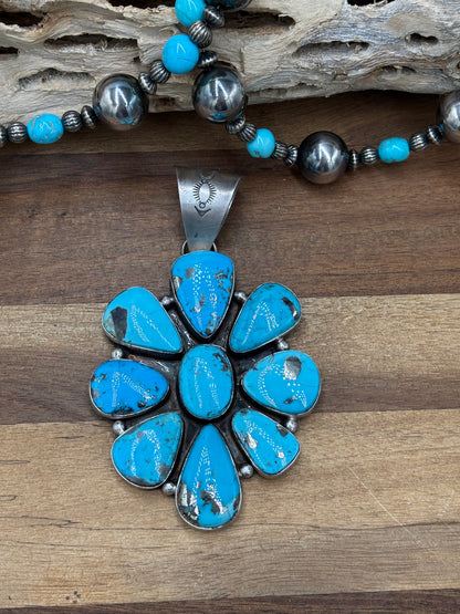 Persian #102-18 Cluster Pendant by Lyle Piaso, Navajo