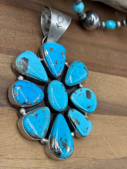 Persian #102-18 Cluster Pendant by Lyle Piaso, Navajo