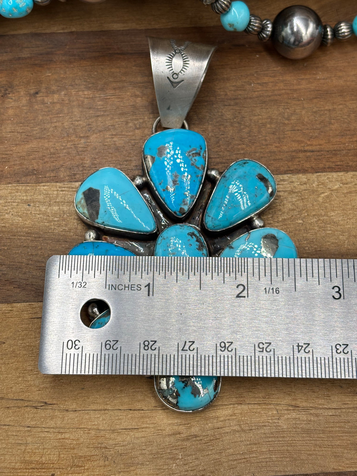 Persian #102-18 Cluster Pendant by Lyle Piaso, Navajo