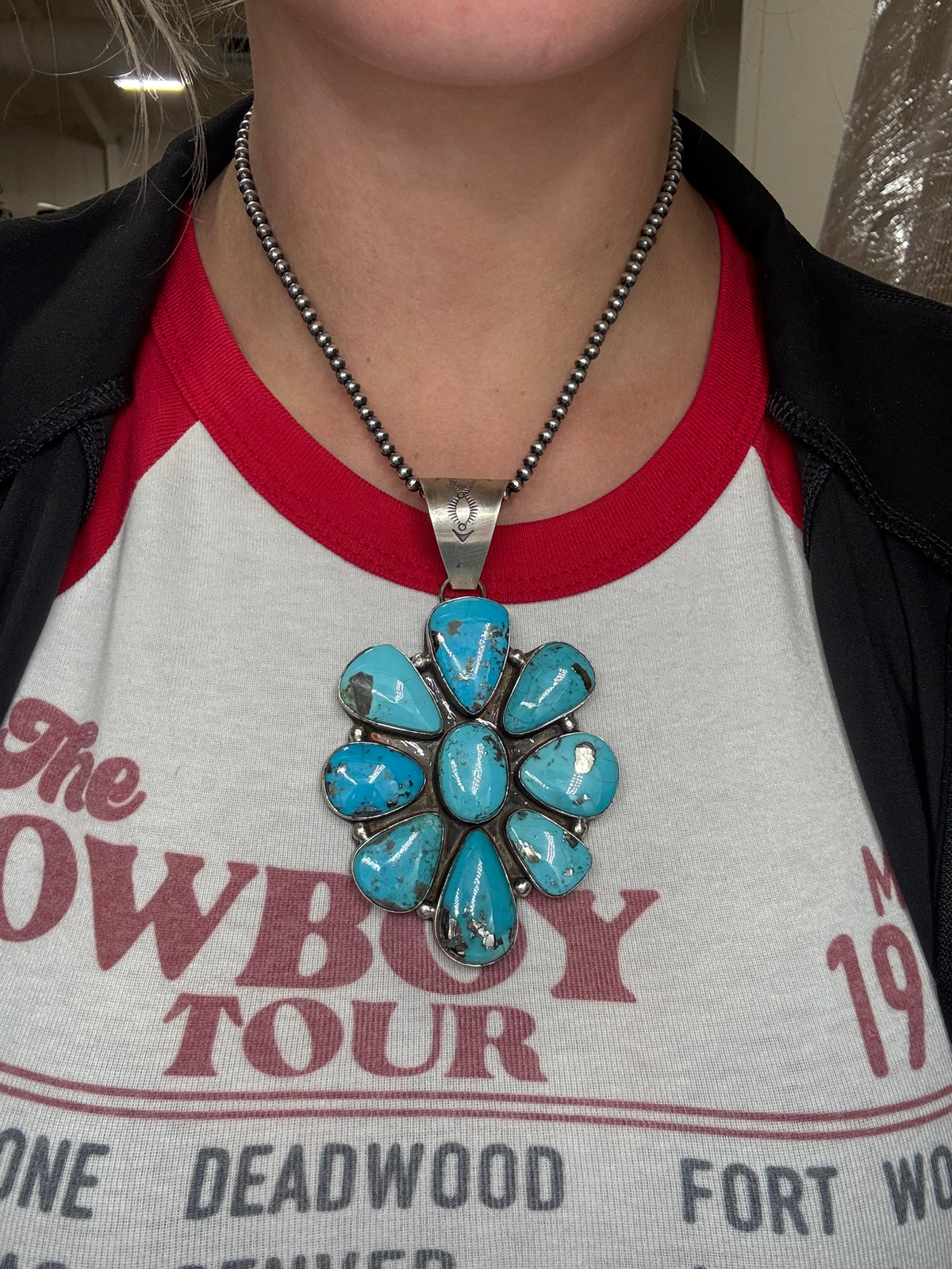 Persian #102-18 Cluster Pendant by Lyle Piaso, Navajo
