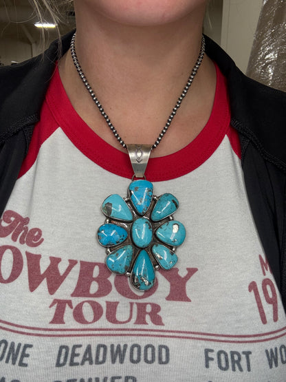 Persian #102-18 Cluster Pendant by Lyle Piaso, Navajo