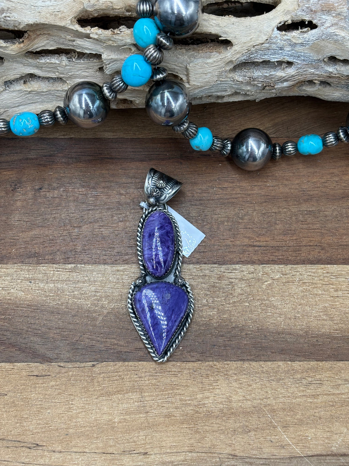 Charoite #102-19 Pendant by Philbert Nez