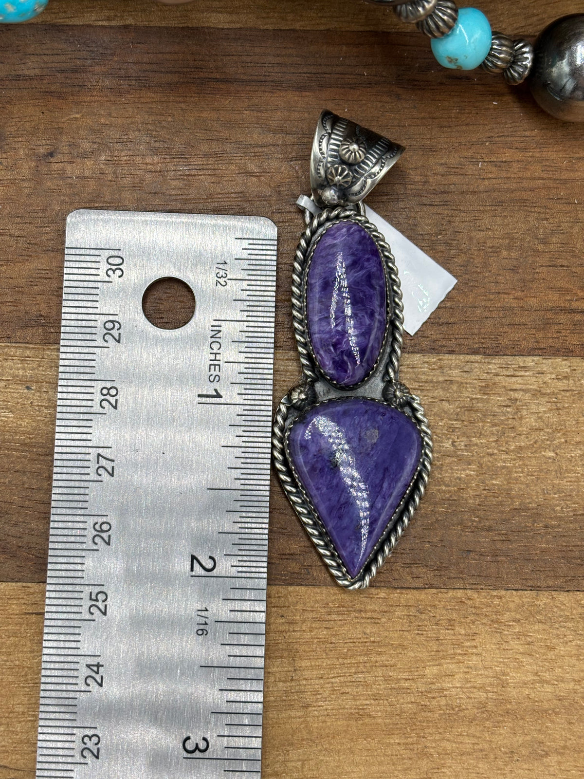 Charoite #102-19 Pendant by Philbert Nez
