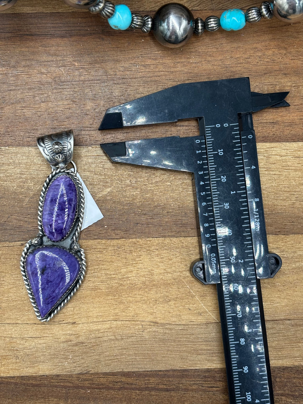Charoite #102-19 Pendant by Philbert Nez