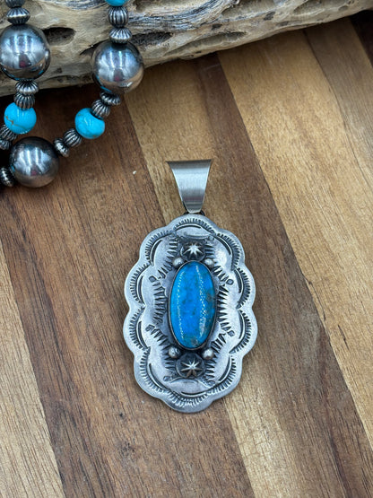Turquoise Pendant Chimney Butte, Santo Domingo Pueblo