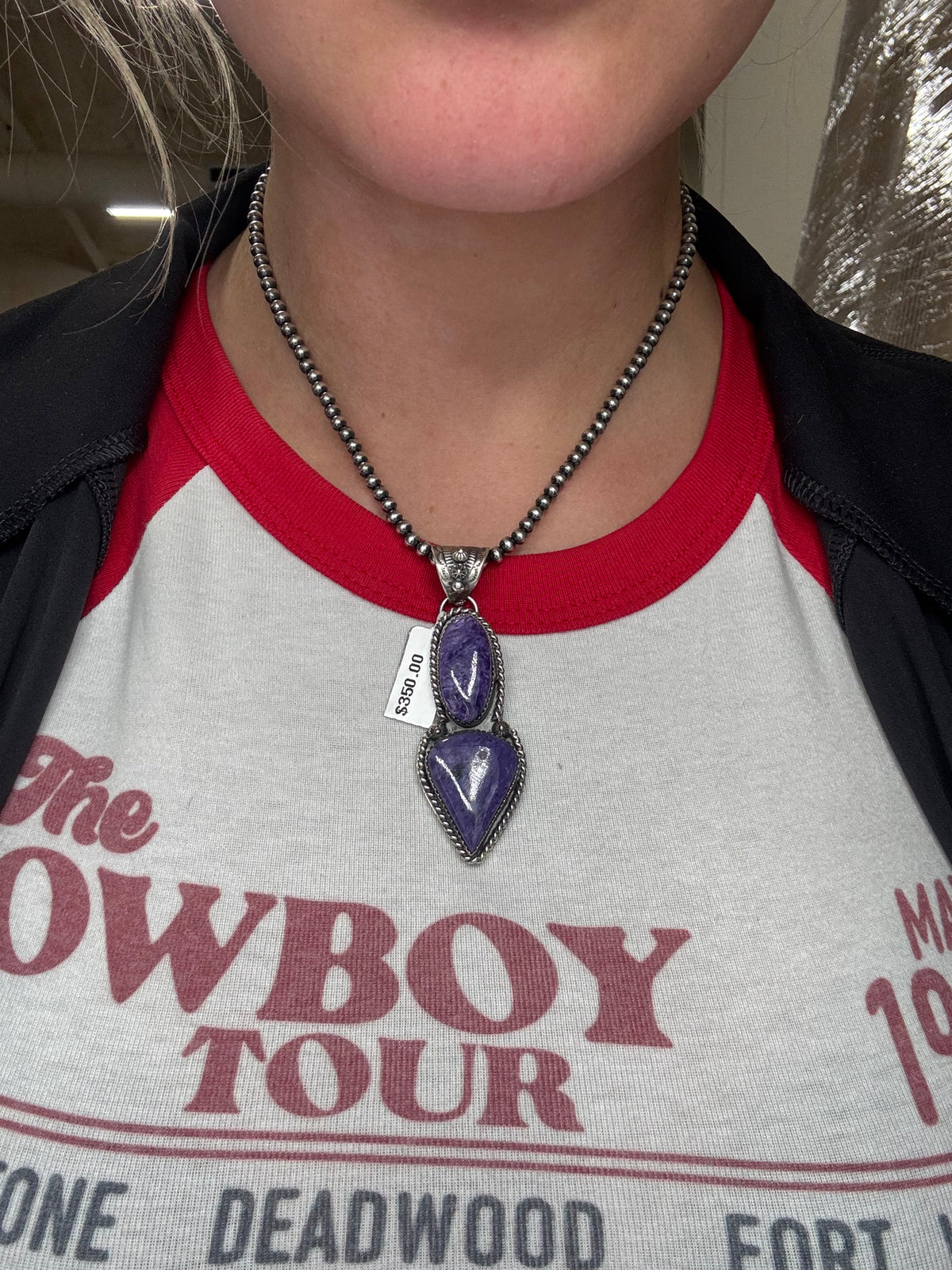 Charoite #102-19 Pendant by Philbert Nez