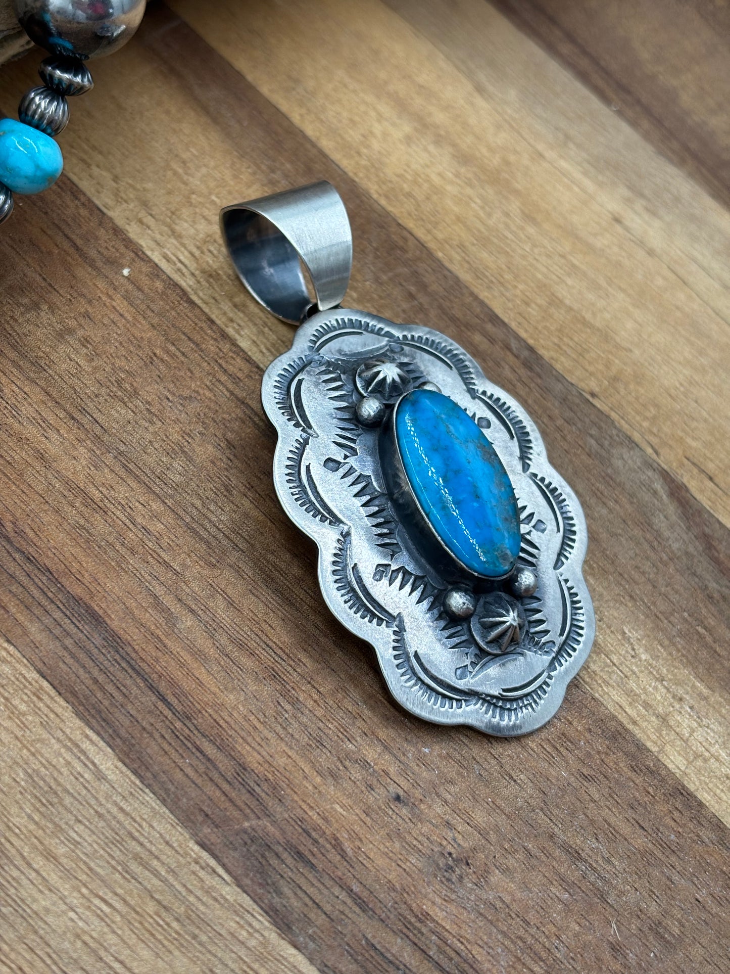 Turquoise Pendant Chimney Butte, Santo Domingo Pueblo