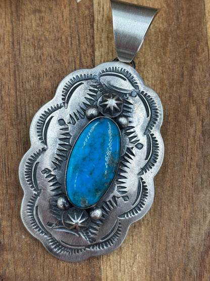 Turquoise Pendant Chimney Butte, Santo Domingo Pueblo