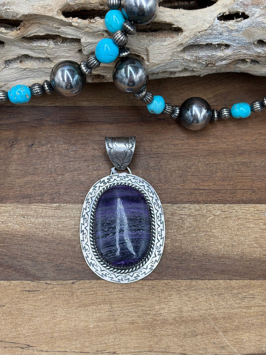 Sugulite #108-1 Pendant by Jeff Largo