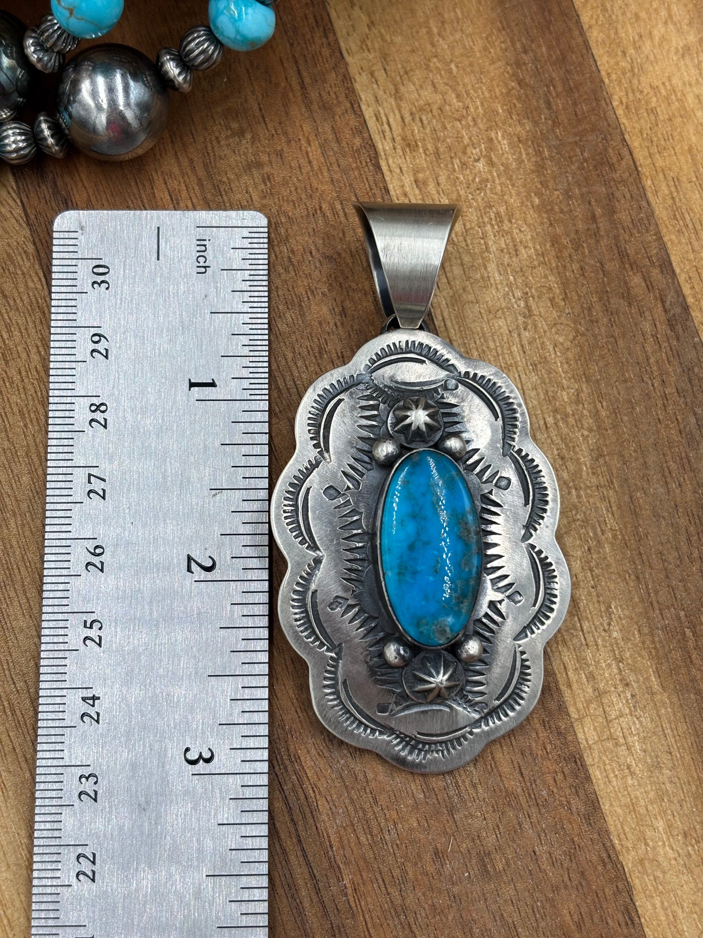 Turquoise Pendant Chimney Butte, Santo Domingo Pueblo