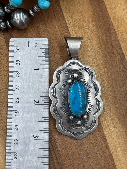 Turquoise Pendant Chimney Butte, Santo Domingo Pueblo