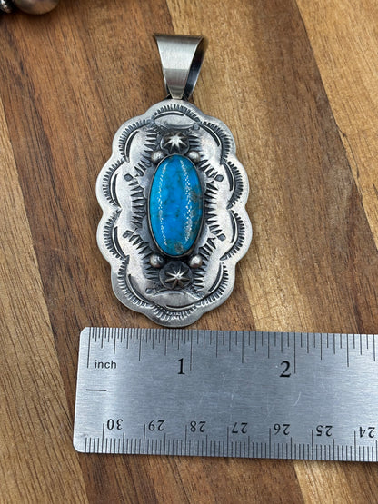 Turquoise Pendant Chimney Butte, Santo Domingo Pueblo