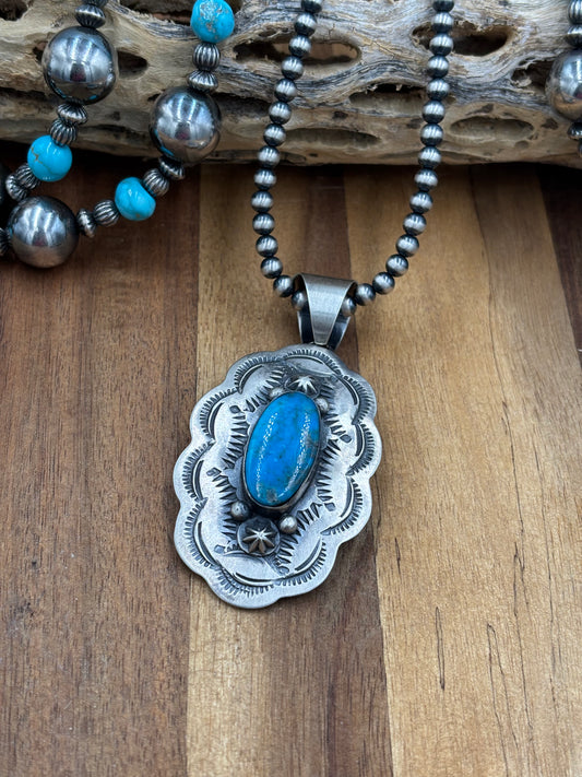 Turquoise Pendant Chimney Butte, Santo Domingo Pueblo