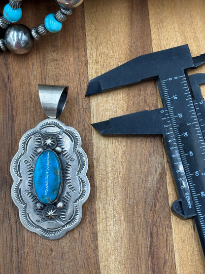 Turquoise Pendant Chimney Butte, Santo Domingo Pueblo