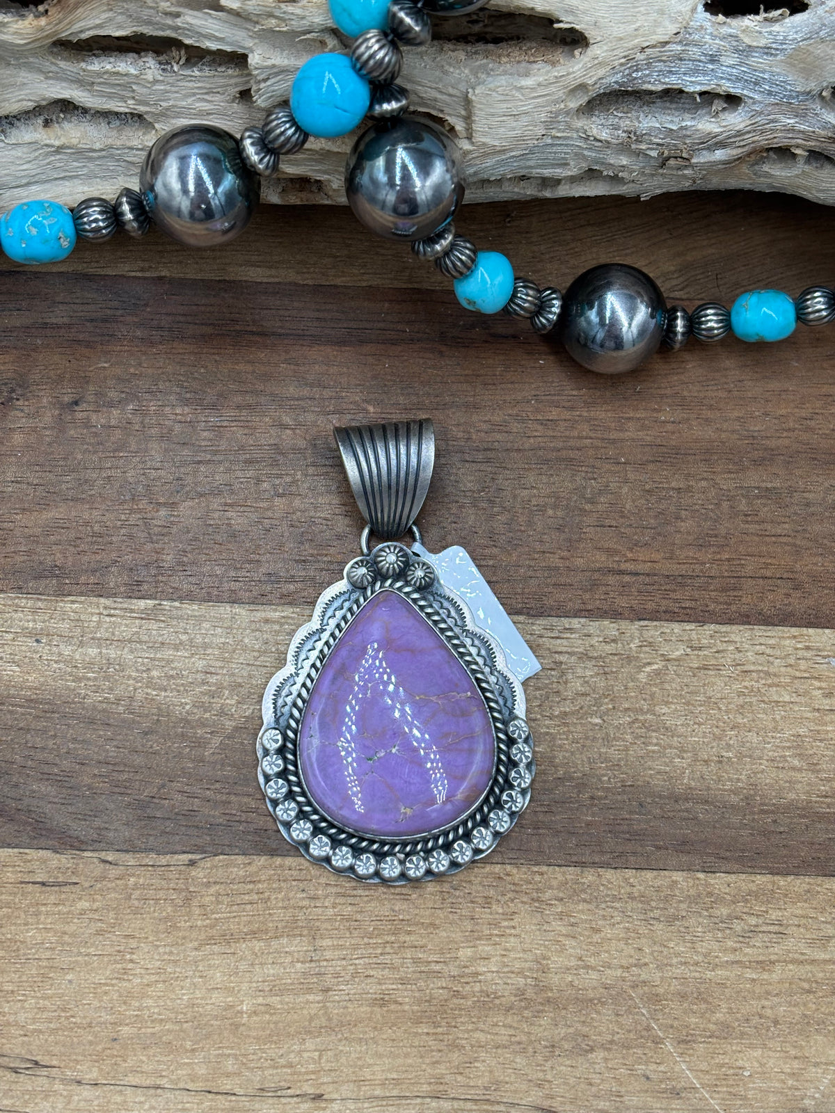 Phosphosiderite #108-2 Pendant by Gilbert Platero