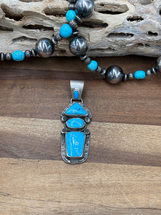 Morenci #108-4 Turquoise Pendant