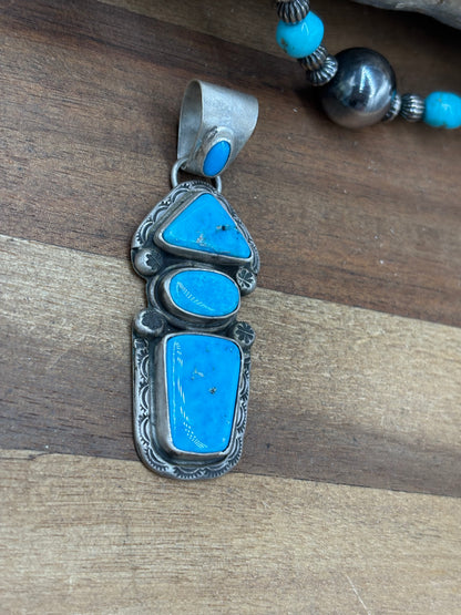 Morenci #108-4 Turquoise Pendant