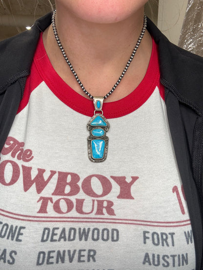Morenci #108-4 Turquoise Pendant