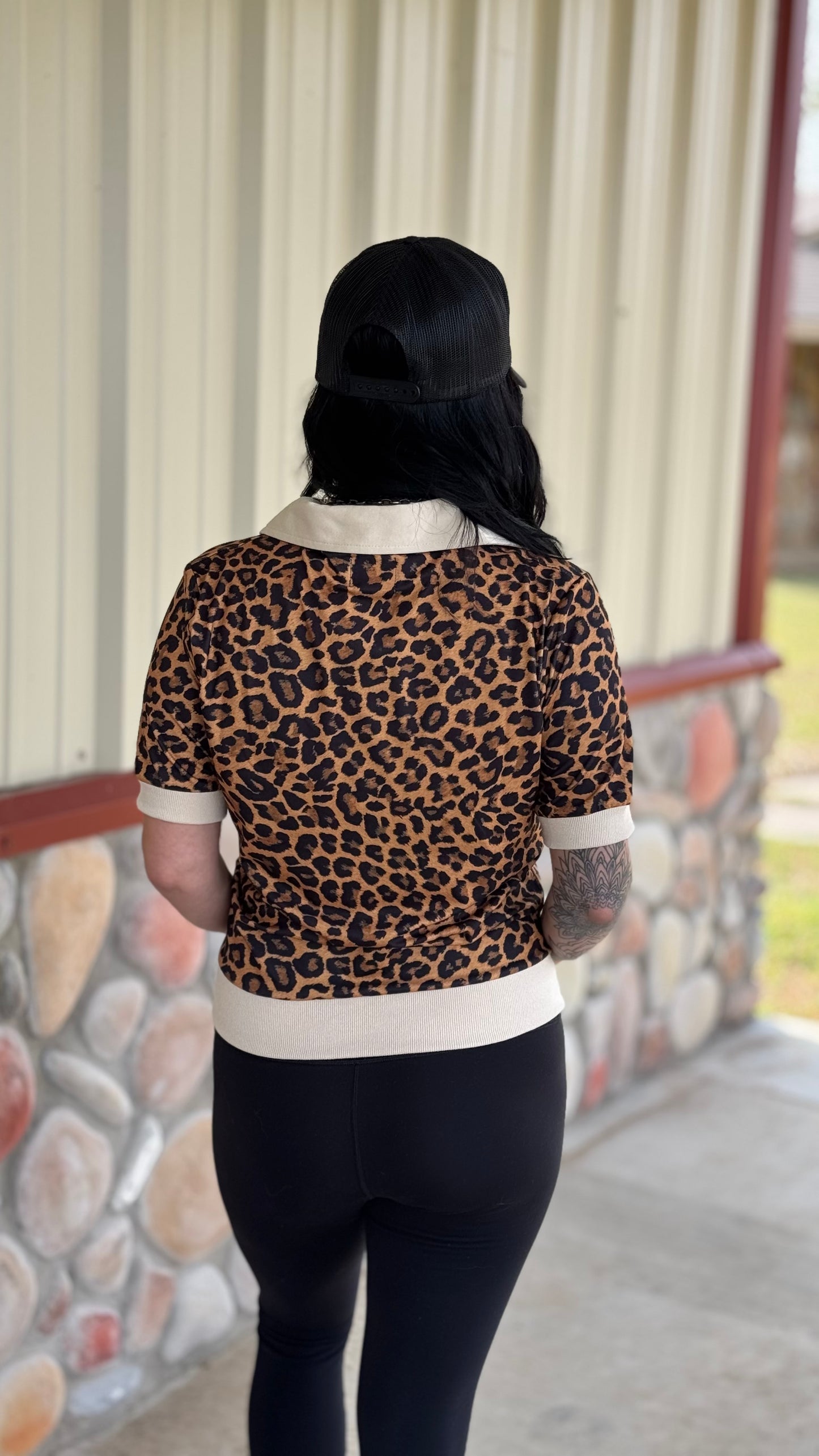 Let's Golf, Girls Leopard Polo