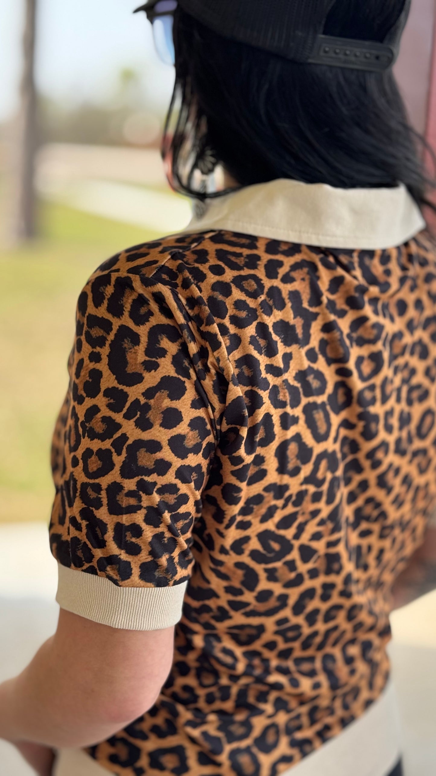 Let's Golf, Girls Leopard Polo