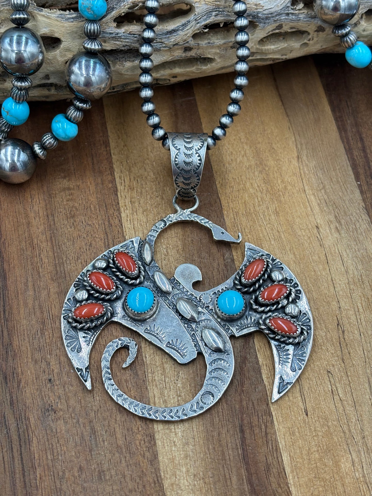 Dragon Pendant by Richard Yazza, Navajo