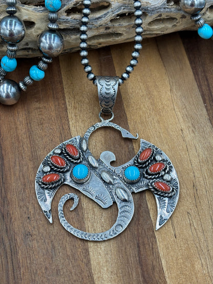 Dragon Pendant by Richard Yazza, Navajo