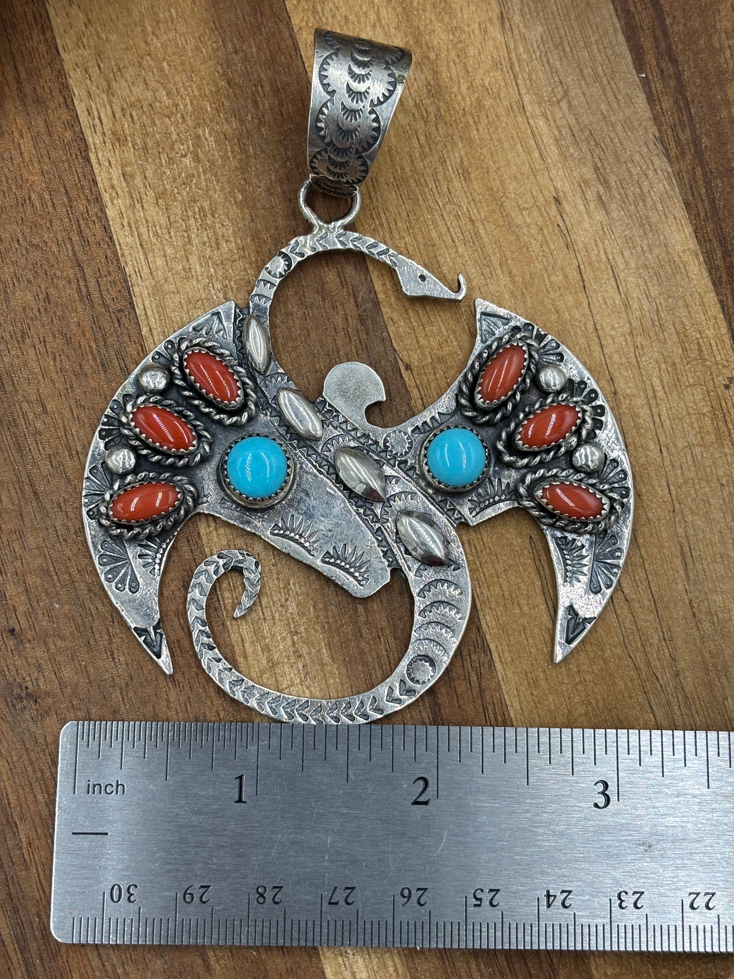 Dragon Pendant by Richard Yazza, Navajo