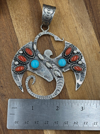 Dragon Pendant by Richard Yazza, Navajo
