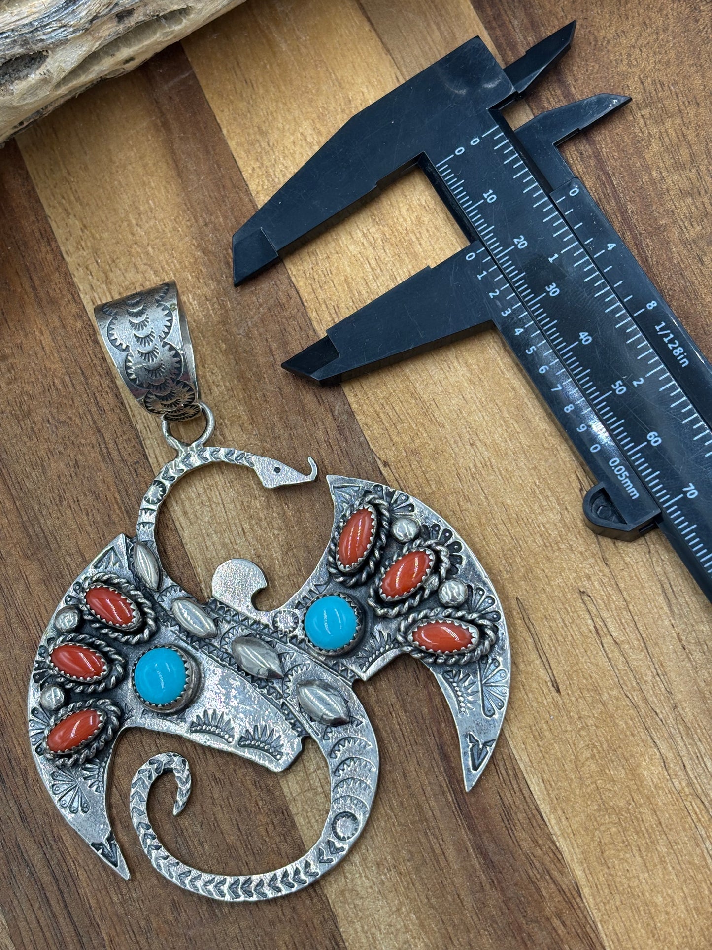 Dragon Pendant by Richard Yazza, Navajo