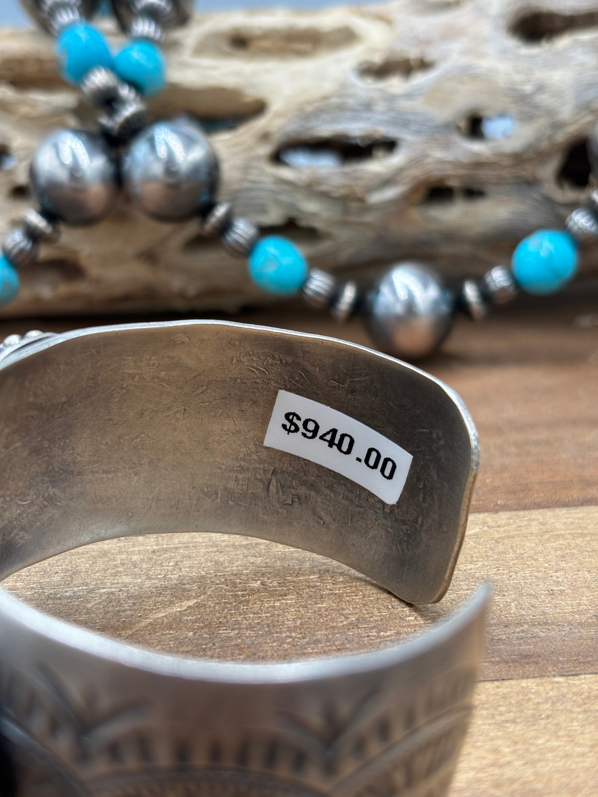Tree Frog Varascite #108-11 Cuff by Boyd Ashley, Navajo