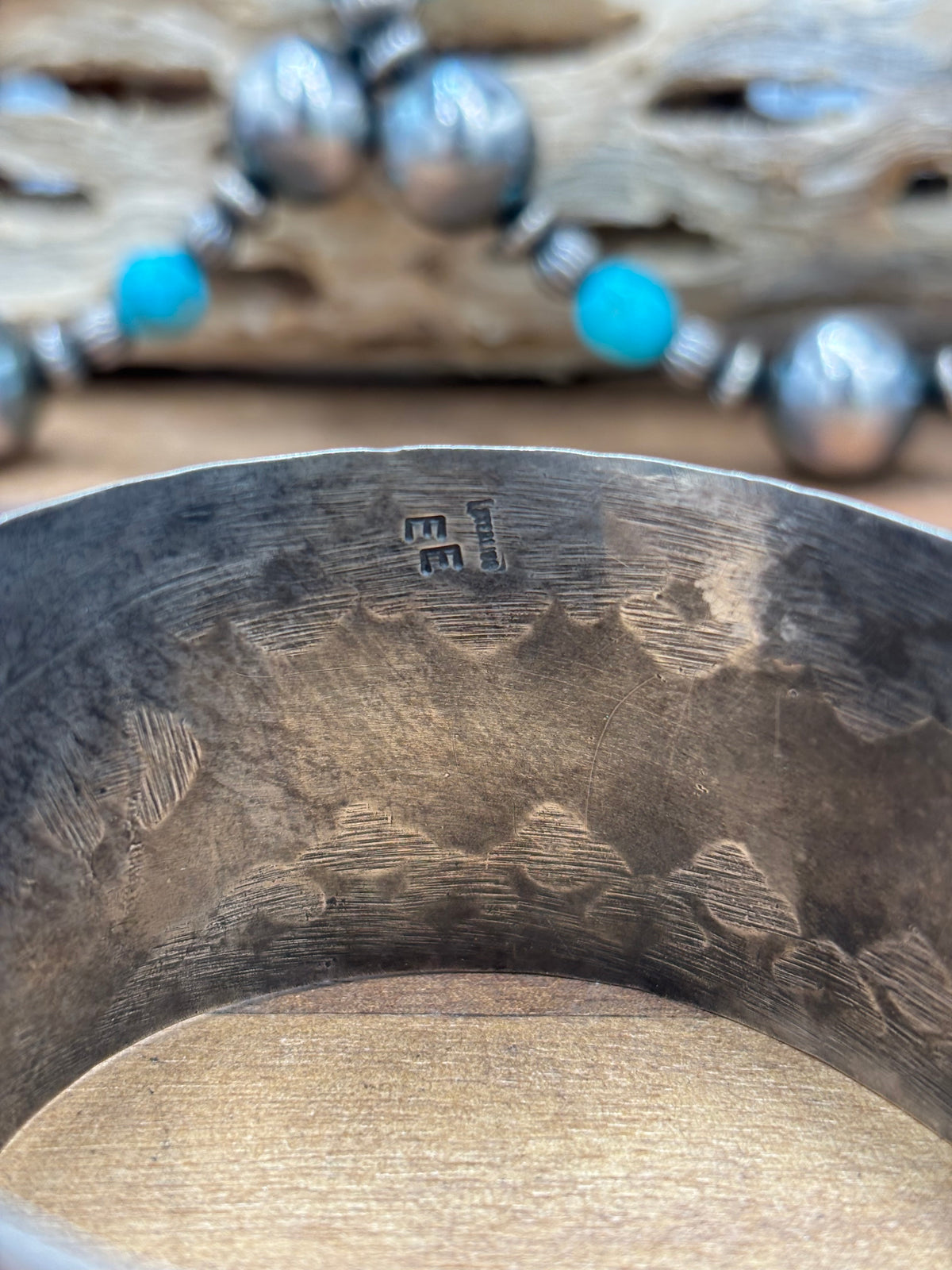 White Buffalo #108-15 Cuff by EE, Navajo