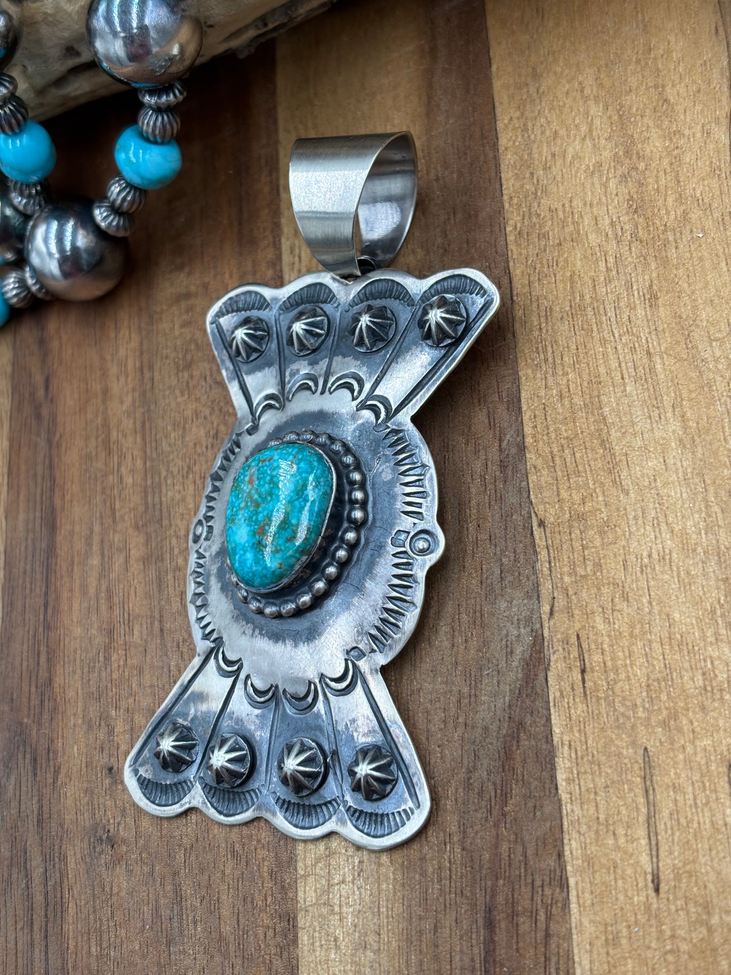 Turquoise Pendant Chimney Butte, Santo Domingo Pueblo