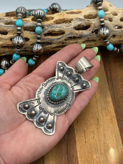 Turquoise Pendant Chimney Butte, Santo Domingo Pueblo