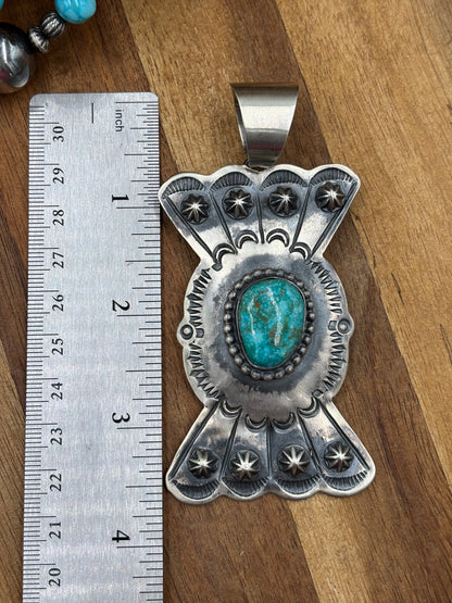 Turquoise Pendant Chimney Butte, Santo Domingo Pueblo