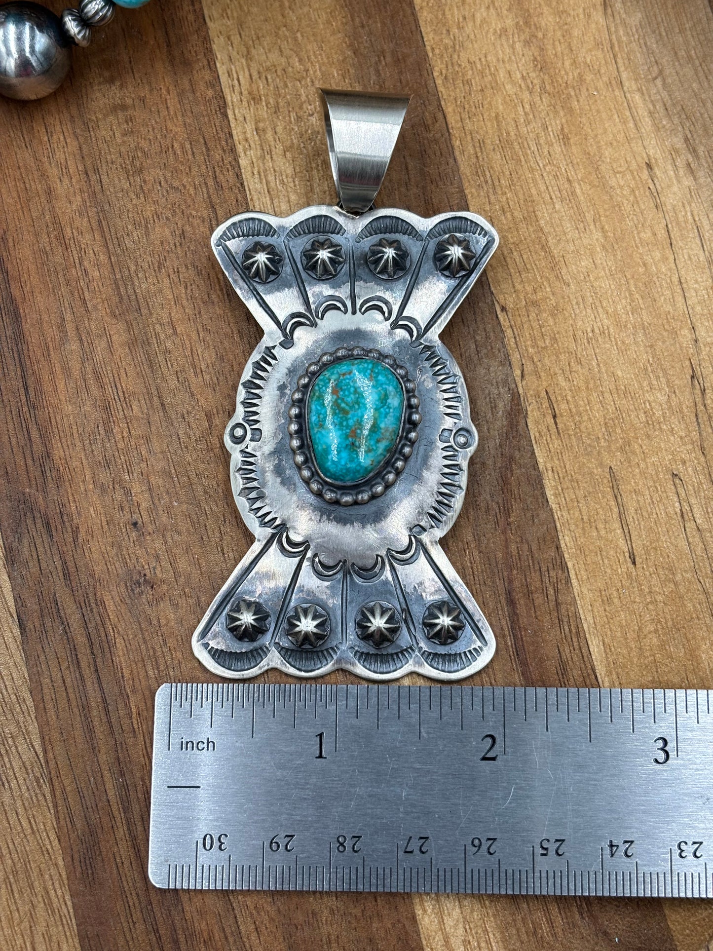 Turquoise Pendant Chimney Butte, Santo Domingo Pueblo