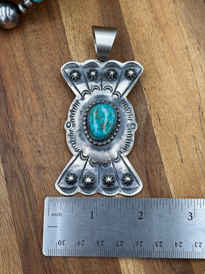 Turquoise Pendant Chimney Butte, Santo Domingo Pueblo