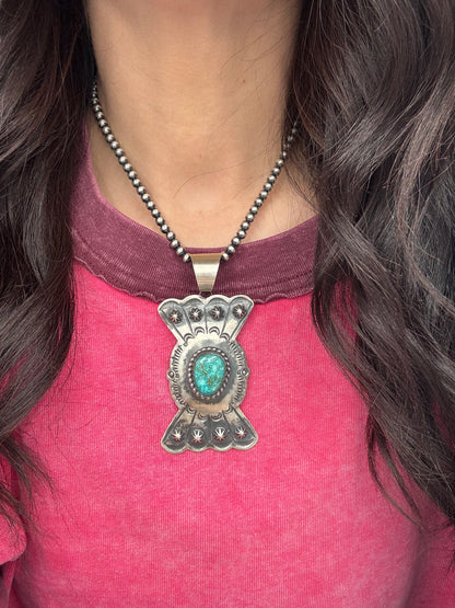 Turquoise Pendant Chimney Butte, Santo Domingo Pueblo