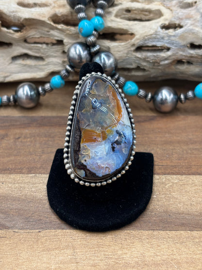 Boulder Opal #108-19 Ring Adjustable