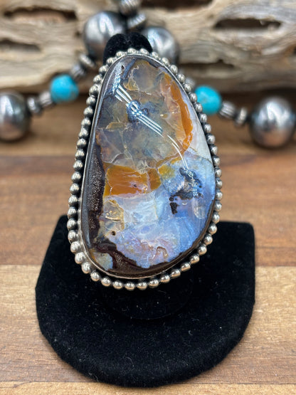 Boulder Opal #108-19 Ring Adjustable