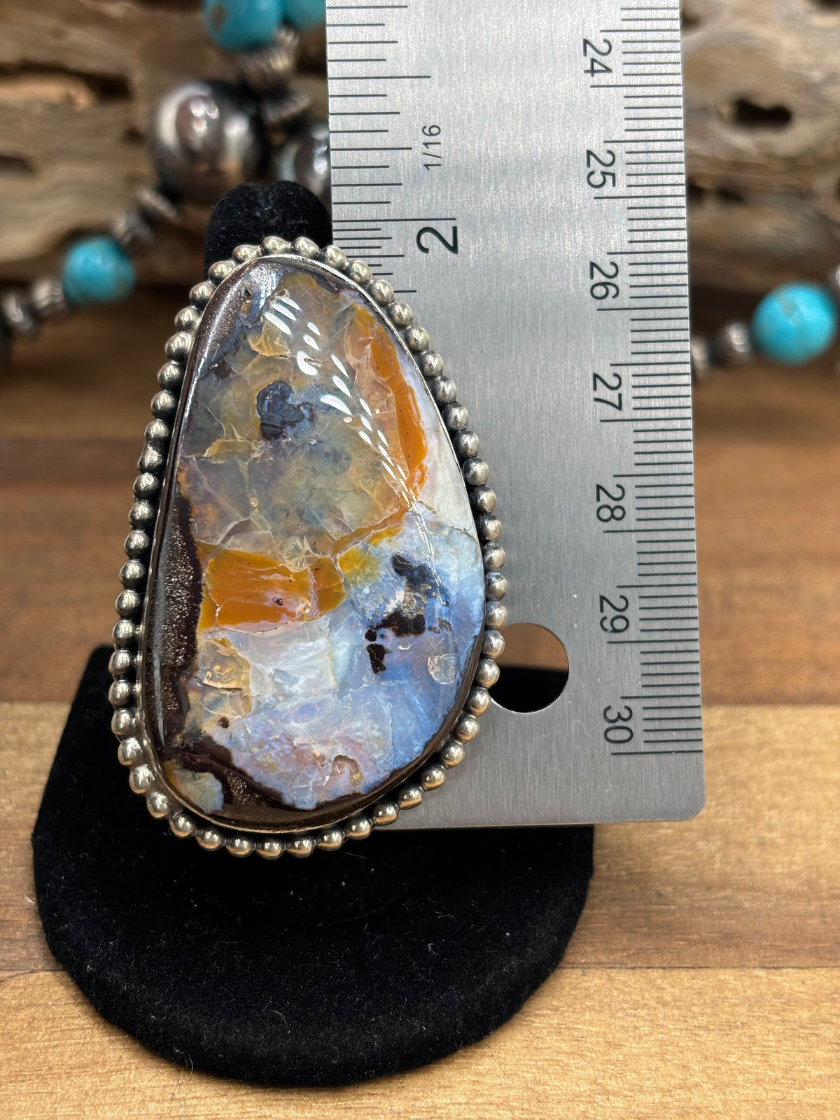 Boulder Opal #108-19 Ring Adjustable