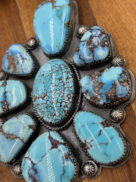 Golden Hills Cluster Pendant by Boyd Ashley, Navajo