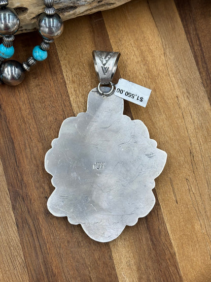 Golden Hills Cluster Pendant by Boyd Ashley, Navajo