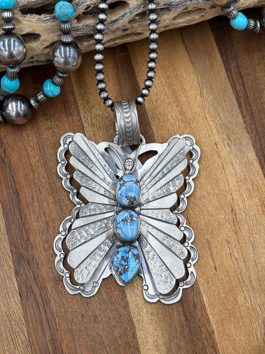 Golden Hills Butterfly Pendant
