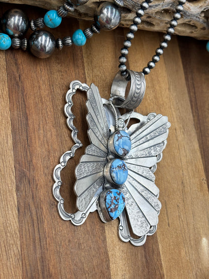 Golden Hills Butterfly Pendant