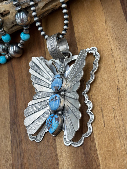 Golden Hills Butterfly Pendant