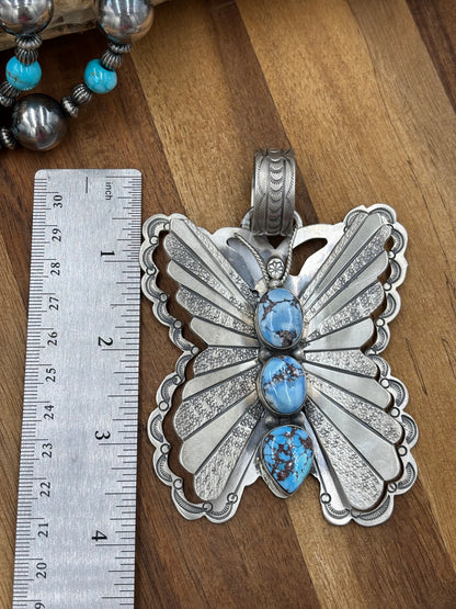 Golden Hills Butterfly Pendant