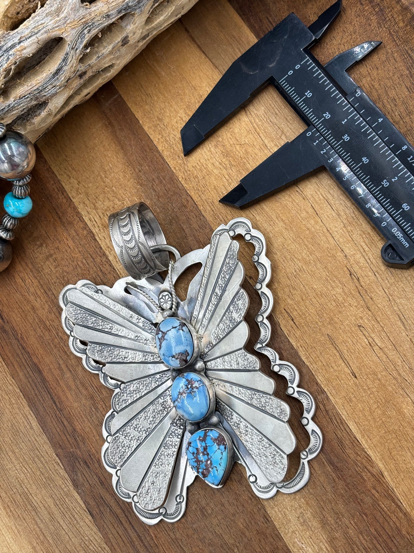 Golden Hills Butterfly Pendant