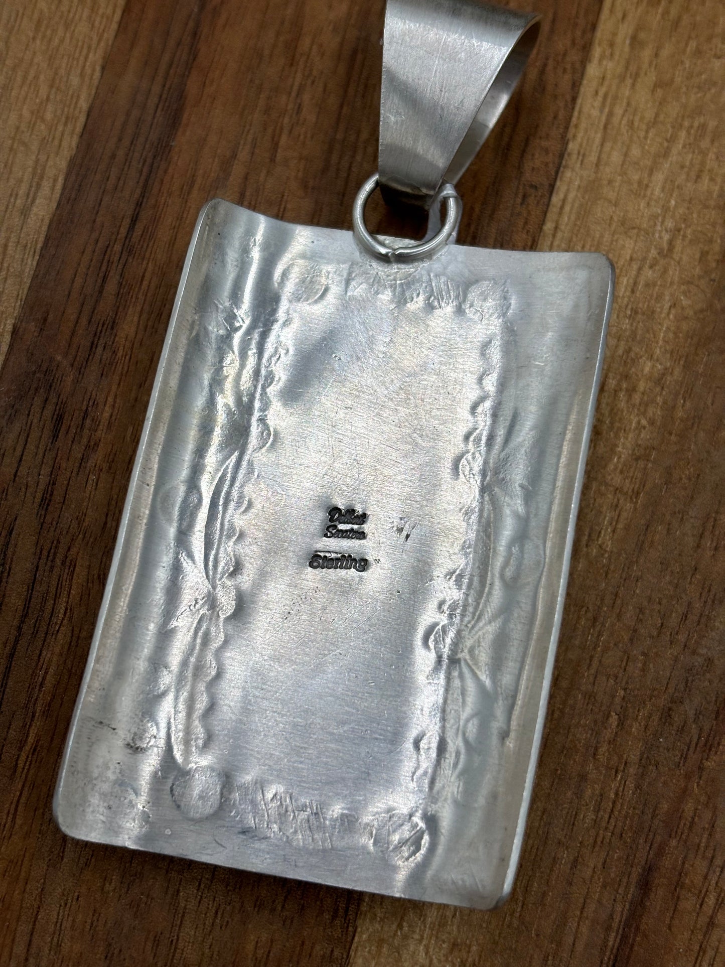 Golden Hills Pendant by Delbert Santos, Navajo